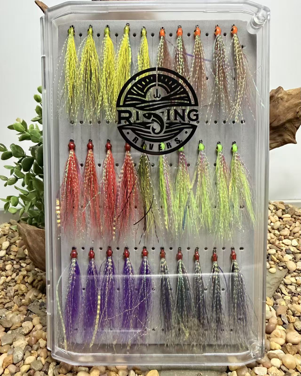 Rizing Rivers Clear Top XL Fly Box - Long Slit Foam