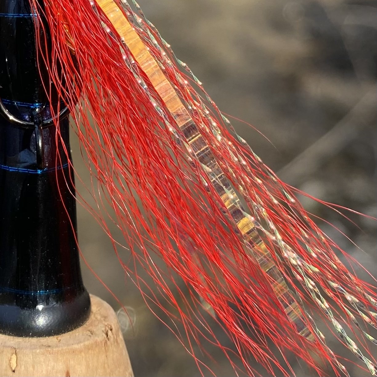 5 Pcs Rizing Rivers Premium Bucktail Flies (Red)