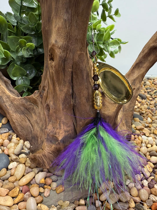 Rizing Rivers Coho Series Spinner (Chartreuse/Purple)