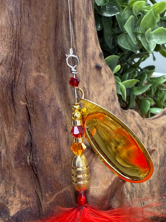 Rizing Rivers Coho Series Spinner (Red/Orange)