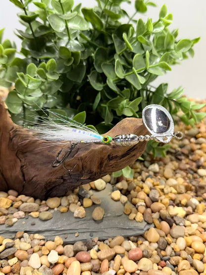 Rizing Rivers "TruFlow" Buck Tail Spinner (White)