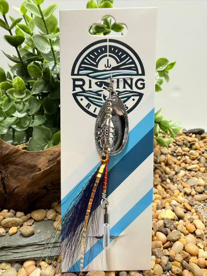 Rizing Rivers "TruFlow" Buck Tail Spinner (Dark Purple)