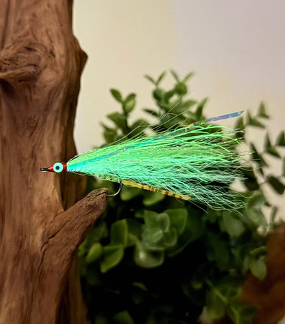 Premium Bucktail Flies (Glow Series – Clown) – Glow in the Dark Flies for Night or Low-Light Fishing (Copy)