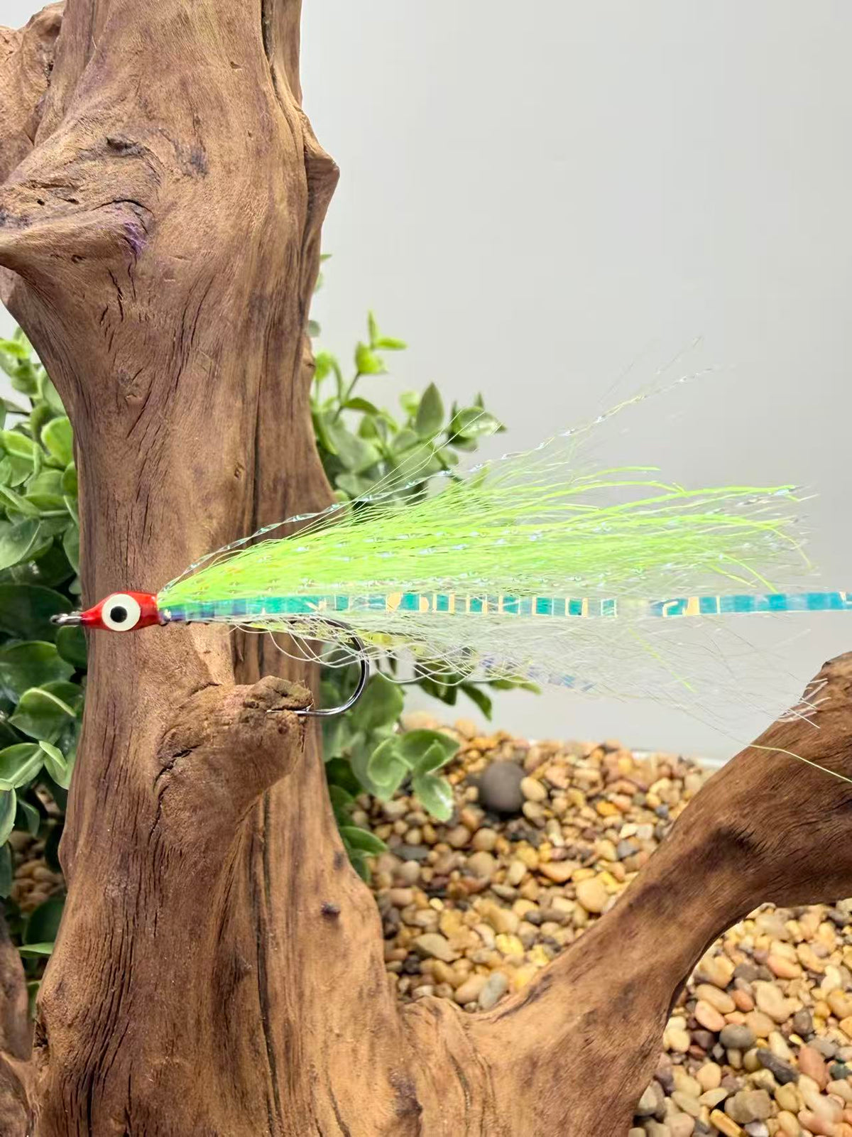 Premium Bucktail Flies (Glow Series – Clown) – Glow in the Dark Flies for Night or Low-Light Fishing (Copy)