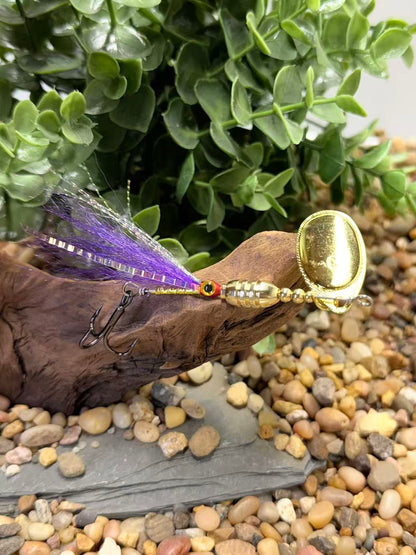 Rizing Rivers "TruFlow" Buck Tail Spinner (Violet Purple)