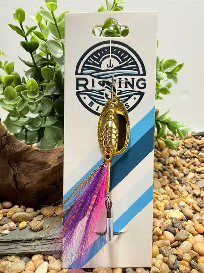 Rizing Rivers "TruFlow" Buck Tail Spinner (Violet Purple/Pink)