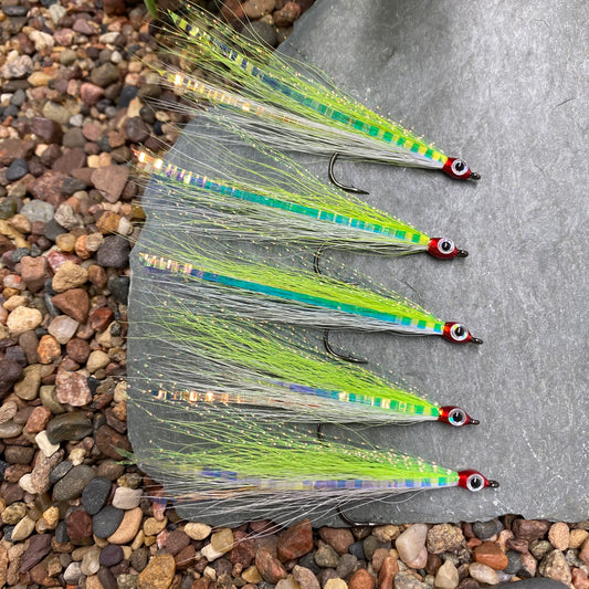 5 Pcs Rizing Rivers Premium Bucktail Flies (The Clown) - Shia's Outdoor Adventures Collaboration Fly