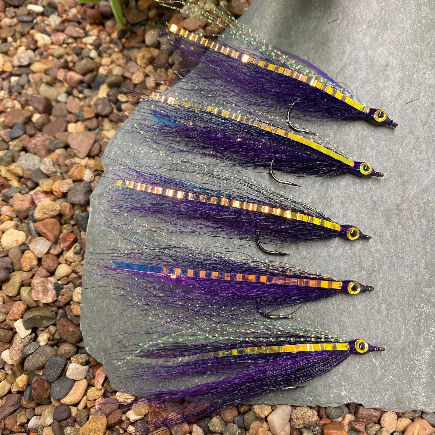 5 Pcs Rizing Rivers Premium Bucktail Flies (The Joker) - Shia's Outdoor Adventures Collaboration Fly
