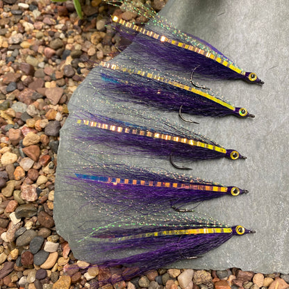 5 Pcs Rizing Rivers Premium Bucktail Flies (The Joker) - Shia's Outdoor Adventures Collaboration Fly