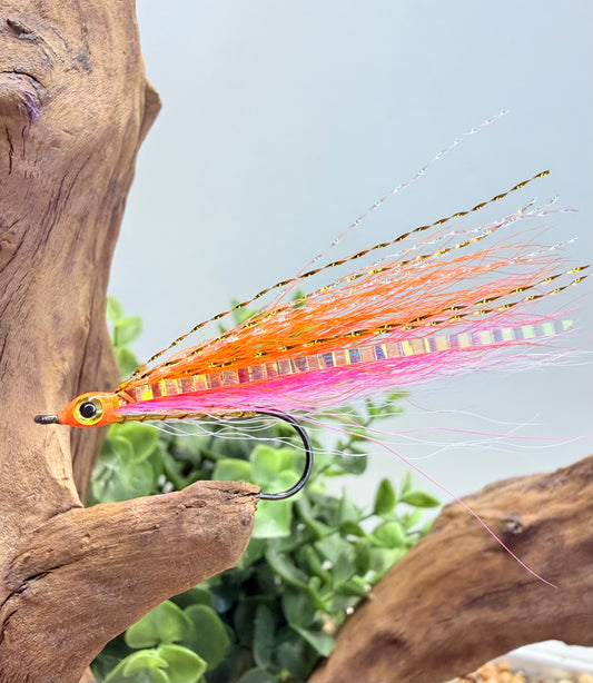5 Pcs Rizing Rivers Premium Bucktail Flies (Rosy-Red Minnow)