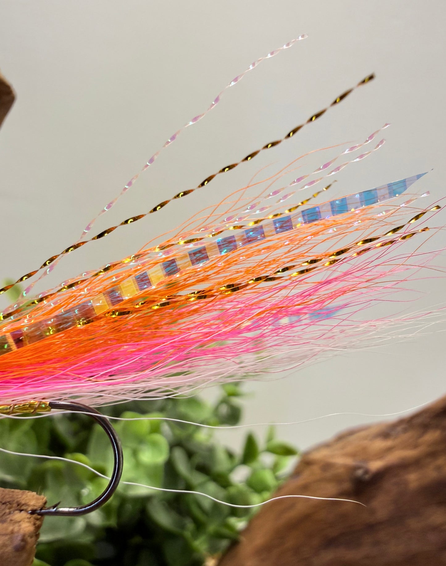 5 Pcs Rizing Rivers Premium Bucktail Flies (Rosy-Red Minnow)
