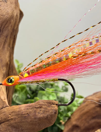 5 Pcs Rizing Rivers Premium Bucktail Flies (Rosy-Red Minnow)