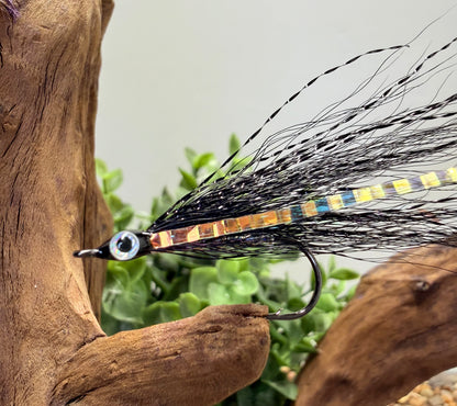 5 Pcs Rizing Rivers Premium Bucktail Flies (Blackout)