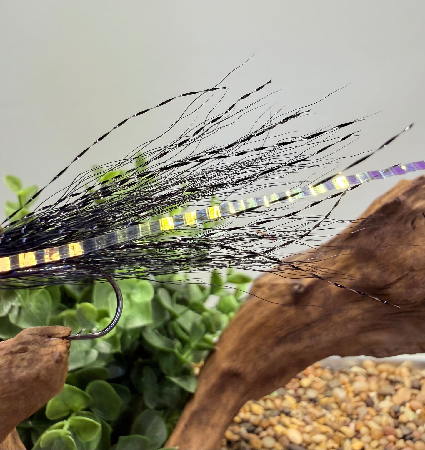 5 Pcs Rizing Rivers Premium Bucktail Flies (Blackout)