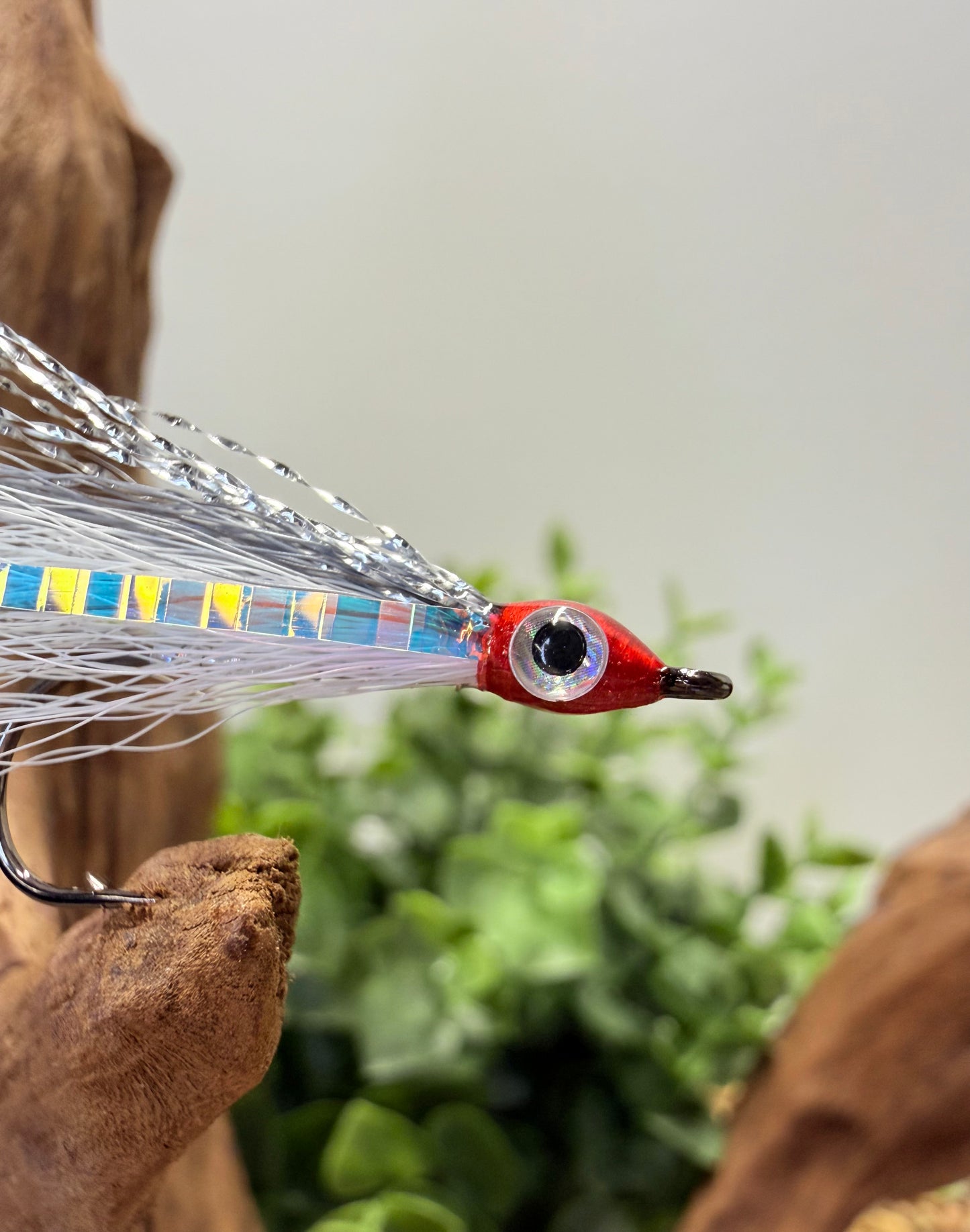 5 Pcs Rizing Rivers Premium Bucktail Flies (Bleeding Shad)