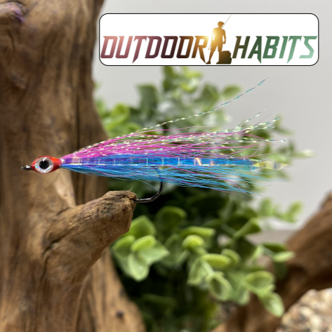 5 Pcs Rizing Rivers 3D Bucktail Flies (Baby Sheepshead) - Outdoor Habits Collaboration Fly