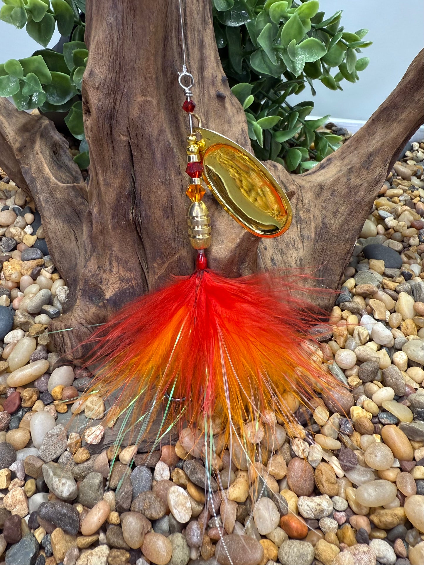 Rizing Rivers Coho Series Spinner (Red/Orange)