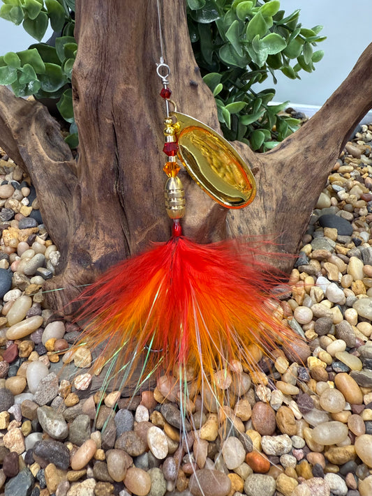 Rizing Rivers Coho Series Spinner (Red/Orange)