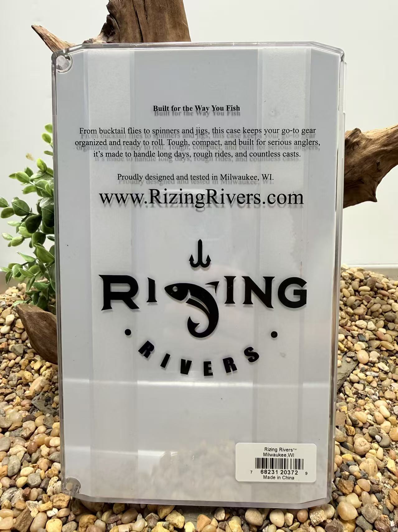 Rizing Rivers Clear Top XL Fly Box - Long Slit Foam