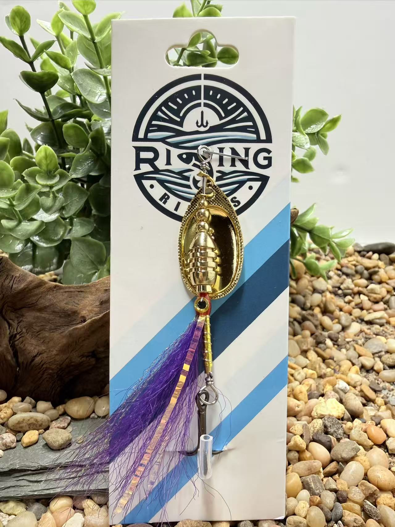 Rizing Rivers "TruFlow" Buck Tail Spinner (Violet Purple)