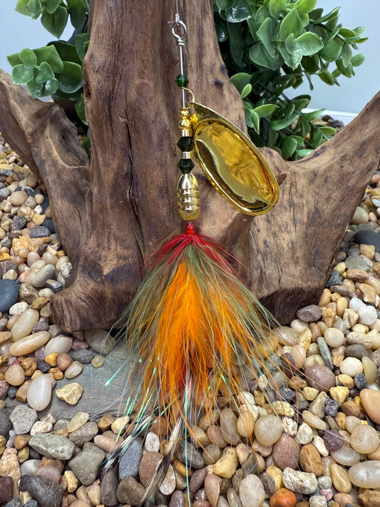 Rizing Rivers Coho Series Spinner (Green/Orange/Red)
