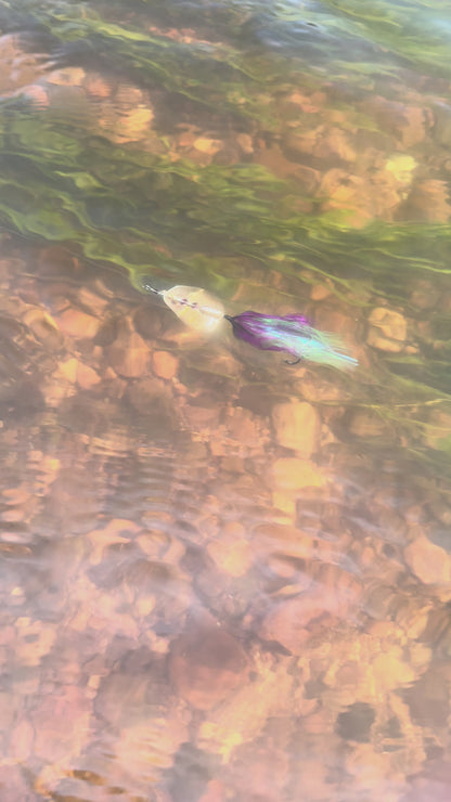 Rizing Rivers Coho Series Spinner (Chartreuse/Purple)